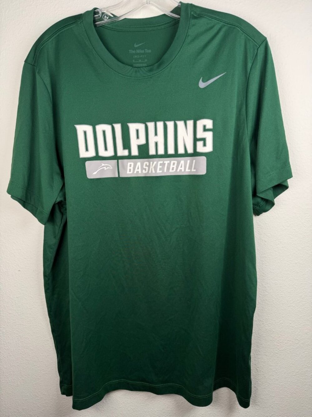 Green Dolphins Basketball Dri-FIT Athletic Tee Men's XL Team Sports Workout Shir